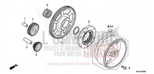 EMBRAYAGE DE DEMARRAGE ADV750H de 2017